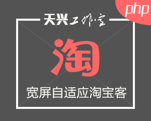 天兴工作室 大气宽屏自适应淘宝客主题